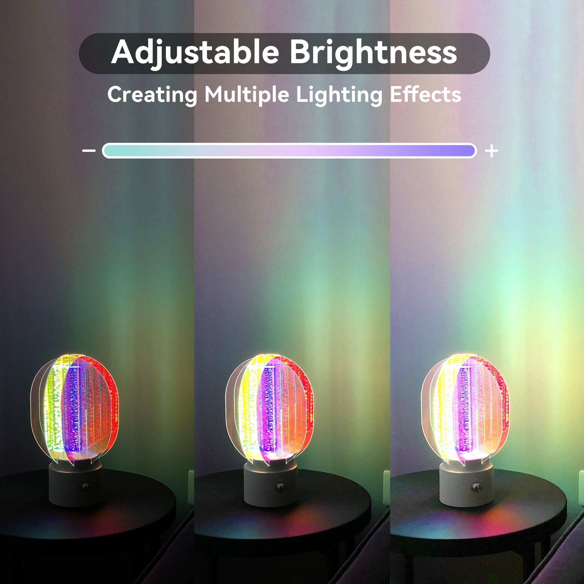 Aurora Night Lamp, Creative 3D RGB Light Effects